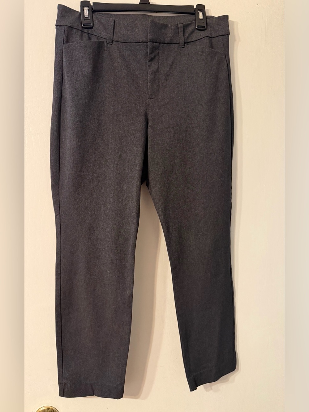 Old Navy High-Rise Pixie Ankle Straight Pants Dark Heather  Sz 12